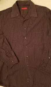 Boys sz 16 Alfani Black w/thin red/white stripes